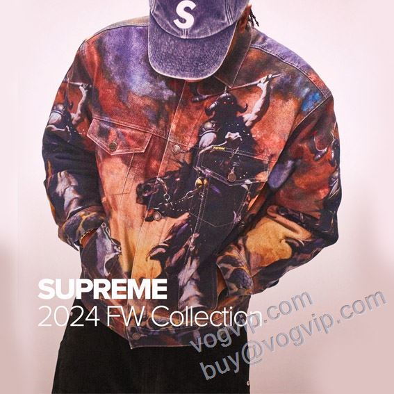 デニムジャケット 大注目！ シュプリームブランドスーパーコピー supreme FW24 Collections 2024 メンズ ジャンパー アウター 軽量 薄手