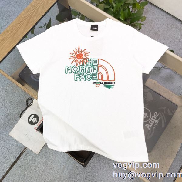 希少価値大！ ザノースフェイス ブランド コピー 2024年モデル入荷 収縮性のある 半袖Tシャツ 2色可選