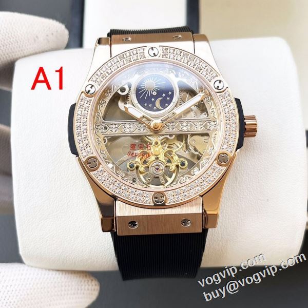 存在感のある ウブロ 機械式（自動巻き） HUBLOT ブランドコピー専門店 2024お買い得品質保証 腕時計 6色可選