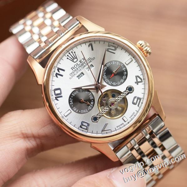 2024お買い得新作 ロレックス ROLEXブランドコピー 機械式（自動巻き） 41mm 男性用腕時計 4色可選 上品に着こなせ