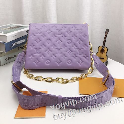 ルイ ヴィトン ムダな装飾を排したデザイン LOUIS VUITTON ブランドスーパーコピー Lv Coussin 2024春夏季超人気 ショルダーバッグ 7色可選