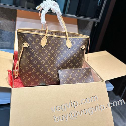値下げ！ 2024新作品 高級本革 ルイ ヴィトンスーパーコピー LOUIS VUITTON Neverfull ショルダーバッグ 