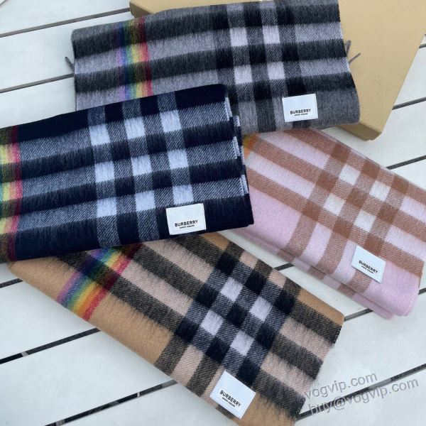 耐久性に優れ BURBERRY偽物ブランド バーバリー 2024超激得格安 マフラー 4色可選 30*200cm