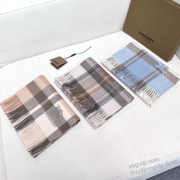 人気雑誌掲載 2024セール新作 バーバリー BURBERRY マフラー 3色可選 コピー 商品 販売 30x180cm