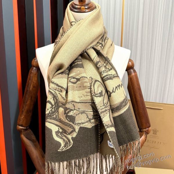 2024最安値セール バーバリー コピーブランド マフラー 高評価の人気品 45x200cm