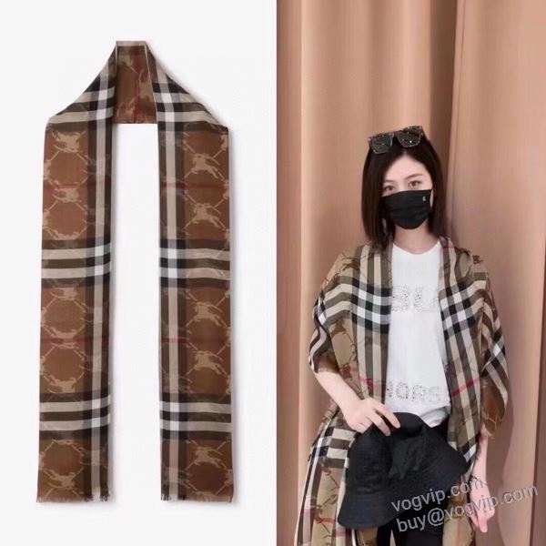 バーバリー BURBERRYコピー ブランド 2024新作品 マフラー お洒落自在 220x70cm