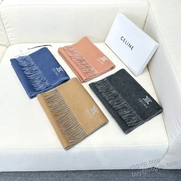 最旬アイテム セリーヌ コピー ブランド マフラー 4色可選 2024年モデル入荷 180*30cm