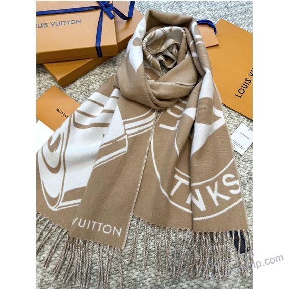 ブランドコピー通販優良店 ルイ ヴィトン LOUIS VUITTON 2024高級品 通販 マフラー 2色可選 ポップ