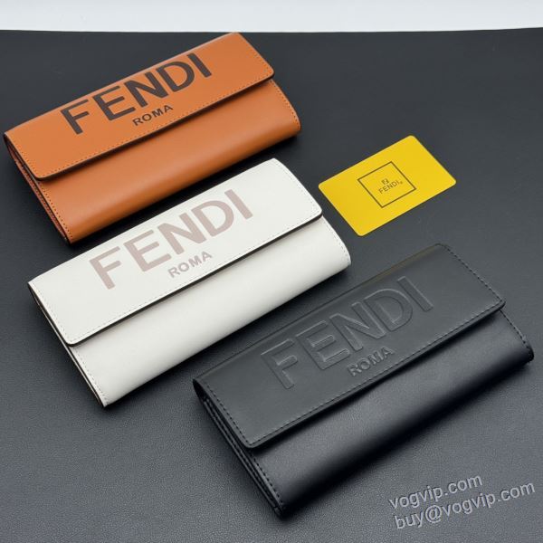 コスパ最高のプライス 財布 長財布 フェンディ FENDIブランド 偽物 通販 2024 3色可選