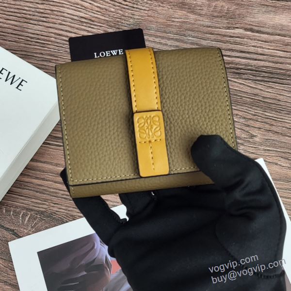 耐久性に優れ ロエベ LOEWEブランドコピー 財布 ミニ財布 三つ折り財布 6色可選 2024品質保証