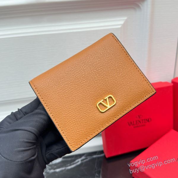 上品上質 2024年モデル入荷 ヴァレンティノ ブランド 偽物 通販 財布 二つ折り財布 ミニ財布 6色可選