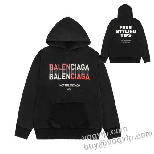 バレンシアガ BALENCIAGA パーカー 2024秋のお出かけに最適 VOGブランドコピー 予約販売商品