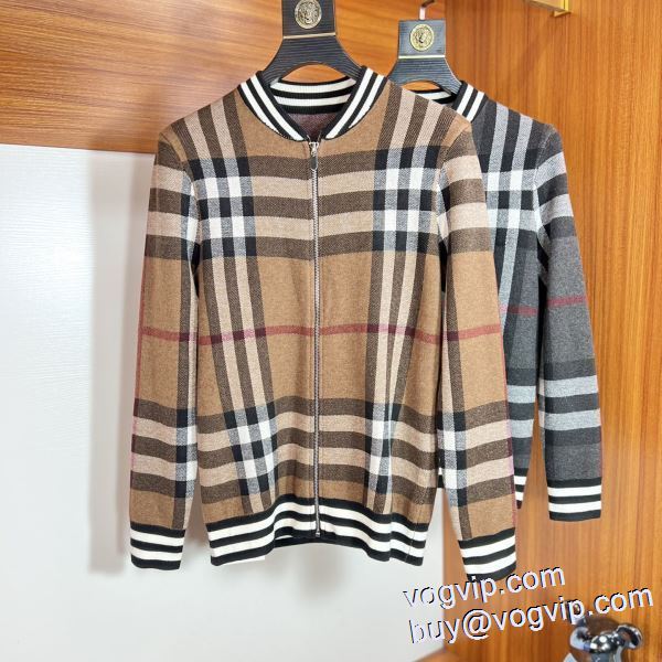 BURBERRY最高品質のブランドコピー専門店 2024定番人気 ニットコート バーバリー 2色可選 ファション性の高い 優美なファー使い