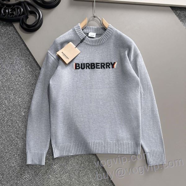 活用できるアイテム ブランドコピー激安販売屋 バーバリー BURBERRY 2024人気定番安い ニット セーター 3色可選 羊毛 ウール カシミヤ 無地 おしゃれ シンプル 厚手