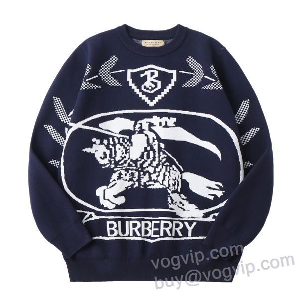 洗練を十分に演出する コピーブランド バーバリー BURBERRY 優しく柔らかな肌触りのコットン混セーター ニット セーター 2024数量限定格安