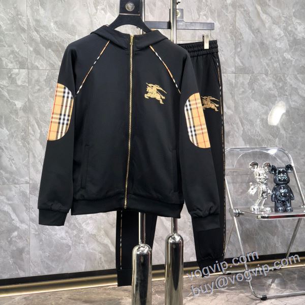 お洒落に魅せる バーバリー BURBERRYコピーブランド ジャージセット 上下セット 2色可選 2024新作登場