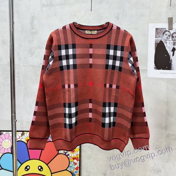 海外限定ライン バーバリー 2024お買い得高品質 ニット セーター BURBERRYブランドコピー