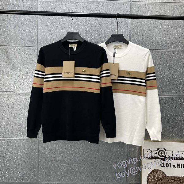 大人のセンスを感じさせる ニット セーター バーバリー BURBERRYコピー ブランド 2024最新入荷 2色可選
