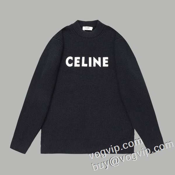 セリーヌ CELINE ブランド 偽物 通販 抜群な楽チン感ある大定番 ロングシーズン着用できる程よい厚み セーター 4色可選 2024新作品