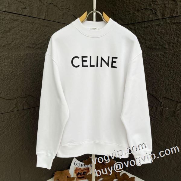ブランド服 コピー 注目のアイテム プルオーバーパーカー おしゃれさ抜群パーカー セリーヌ CELINE 2024お買い得高品質 2色可選