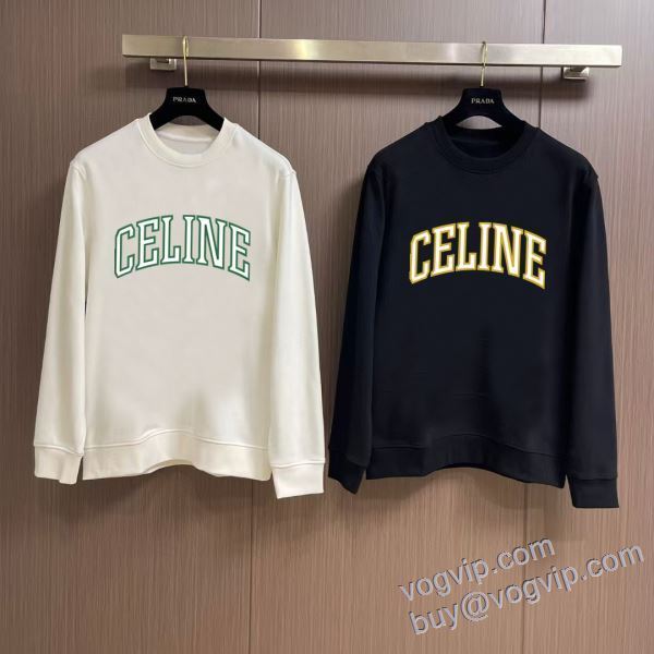 2024最新入荷 セリーヌ お洒落自在 CELINEブランドコピー プルオーバーパーカー 2色可選