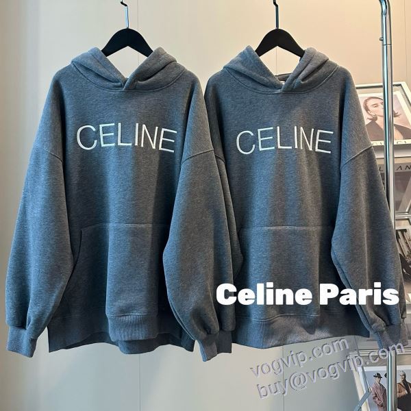 愛らしさ抜群! セリーヌ 2024新作登場 プルオーバーパーカー CELINEスーパーコピー
