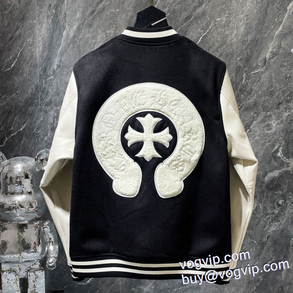 【人気ブログ掲載】 クロムハーツ CHROME HEARTS 2024 革ジャンパー ブランドコピー激安販売屋 ジャケット、上着 防寒 暖かい あったか