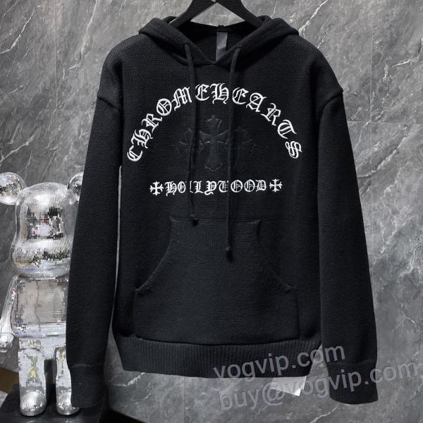 高評価の人気品 クロムハーツ CHROME HEARTSブランド コピー 2024最新入荷 ニット セーター 秋 冬 プルオーバー トップス カジュアル ゆったり