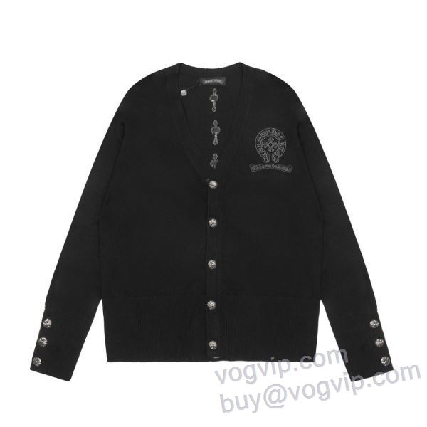 海外セレブ定番愛用 クロムハーツ CHROME HEARTS ニット セーター 防寒機能ある 2024激安大特価定番 コピー 商品 販売