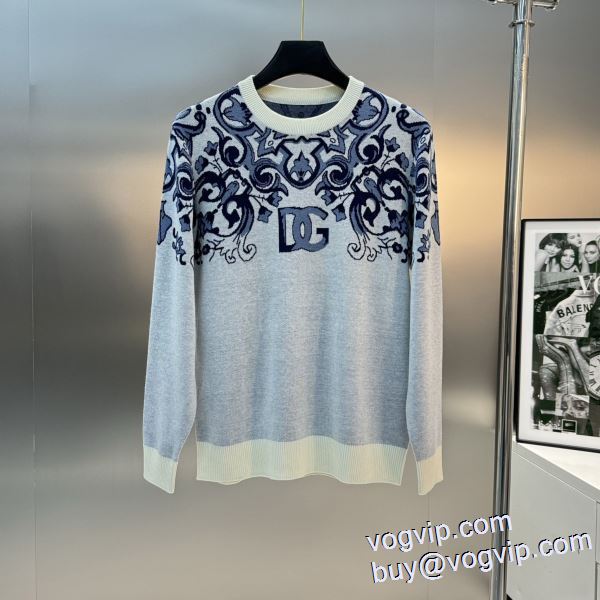 ドルチェ&ガッバーナ ニット セーター 保温効果は抜群 Dolce&Gabbana 2024大特価! 業界高品質スーパーコピー 韓国の人気