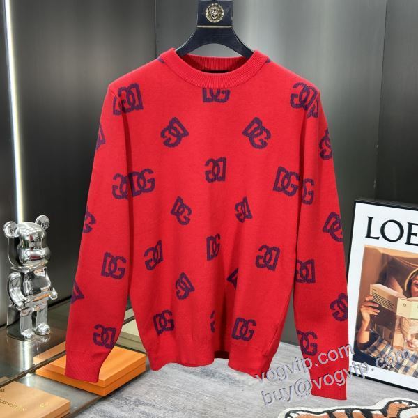 個性的なデザイン ドルチェ&ガッバーナ Dolce&Gabbana ブランドコピー ニット セーター 2024超激得新作