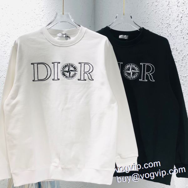 選べる極上 DIORブランド 偽物 通販 2024お買い得お得 肌に馴染みやすい ディオール プルオーバーパーカー 2色可選