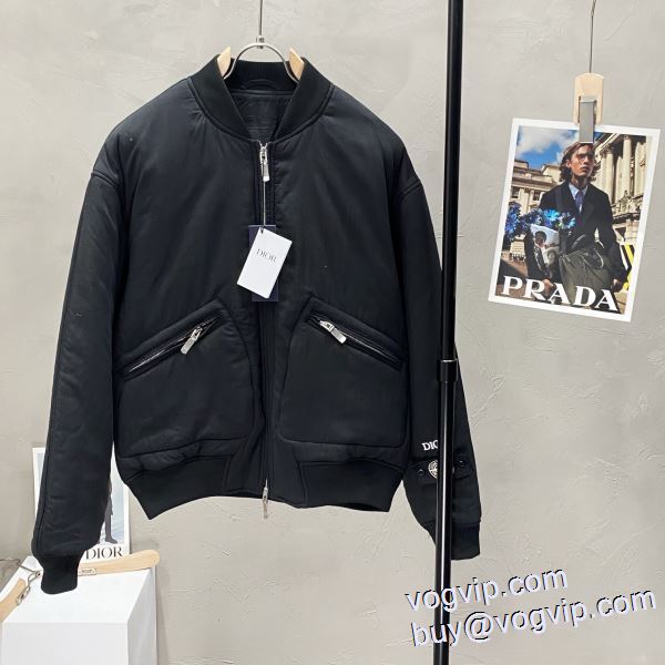 争奪戦必至 ディオール DIOR 2024超特価高品質 ブルゾン ダウンジャケット しっかり暖かな感じ スーパーコピー 優良サイト