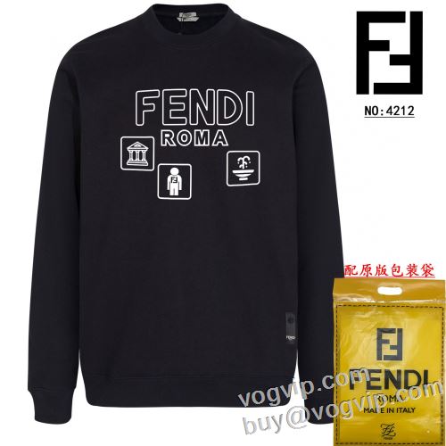 【人気ブログ掲載】 フェンディ FENDI 品質保証定番 2024春夏 スーパーコピー プルオーバーパーカー 3色可選