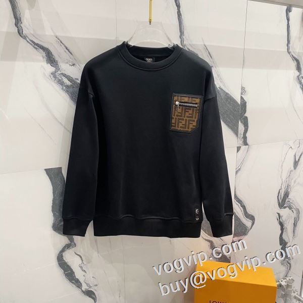 人気新品★超特価★ FENDI ブランド コピー 2024最新入荷 フェンディ プルオーバーパーカー 防寒 暖かい あったか 秋 秋冬 2色可選