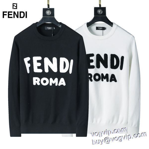 フェンディ FENDI 2024 肌に馴染みやすい ニット セーター 2色可選 業界高品質スーパーコピー 高級感溢れるデザイン
