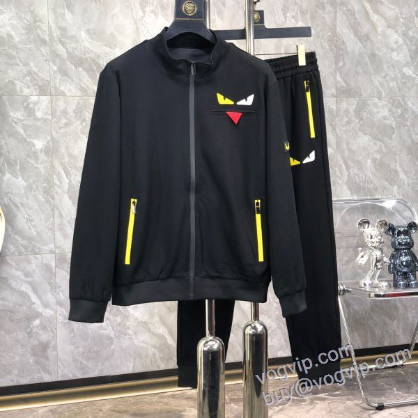 高品質 人気 2024最新入荷 フェンディ コピーブランド ジャージセット 上下セット