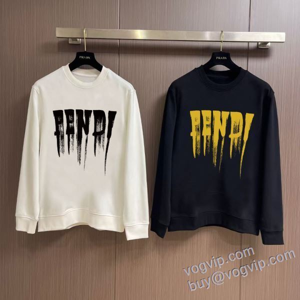 早くも完売している フェンディ FENDI 2024秋冬新作 2色可選 スーパーコピー n級品 プルオーバーパーカー