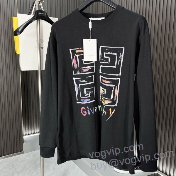2024年モデル入荷 セレブ風 ジバンシィ スーパーコピー 激安 長袖Tシャツ 3色可選 弾力性に優れ