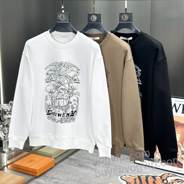 【人気ブログ掲載】 ジバンシィ スーパーコピー 2024最新入荷 保温効果は抜群 プルオーバーパーカー 3色可選