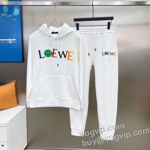 お洒落な存在感  2024年モデル入荷 ロエベ ブランドスーパーコピー LOEWE ジャージセット 上下セット 2色可選