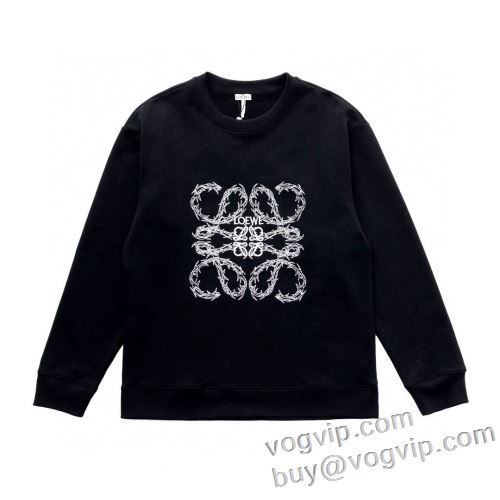 肌触りの気持ちい?  ロエベ LOEWEブランドコピー プルオーバーパーカー 2024年モデル入荷 2色可選