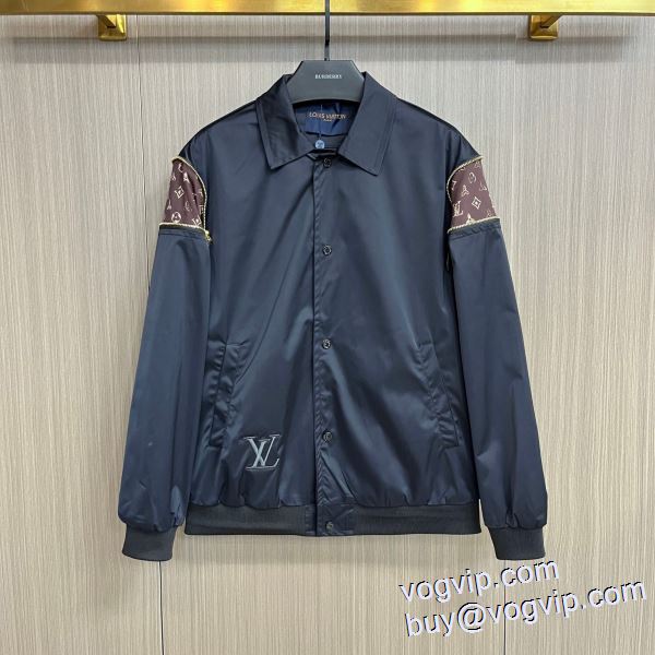 絶大な人気を誇る ルイ ヴィトン LOUIS VUITTONブランドコピー 2024数量限定定番 メンズ 秋 秋服 ジャケット 冬 ブルゾン コート
