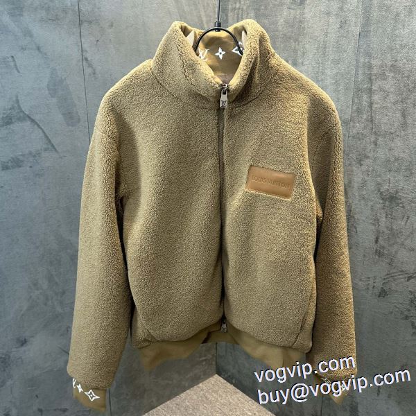 当店ランキング1位常連 ルイ ヴィトン LOUIS VUITTON フリースジャケット ブルゾン 厚手 アウター 防寒 秋 業界高品質スーパーコピー 2024限定セール大得価