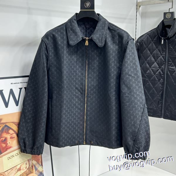 ブルゾン コート 著名人の着用 ルイ ヴィトン LOUIS VUITTON 2024新作入荷 メンズ ジャンパー アウター 軽量 薄手 スーパーブランドコピー品質保証