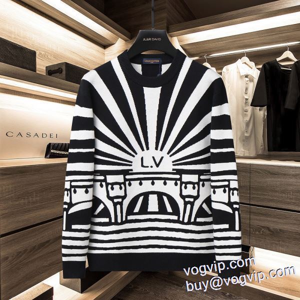 目玉商品 ルイ ヴィトン LOUIS VUITTON 2024最新入荷 ニット セーター 保温効果は抜群 コピーブランド