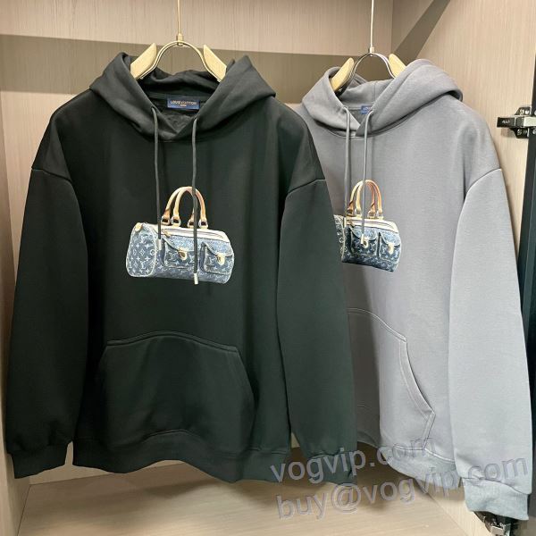 2024人気セール高品質 ルイ ヴィトン LOUIS VUITTON パーカー 2色可選 高品質なスーパーコピー商品 著名人の着用