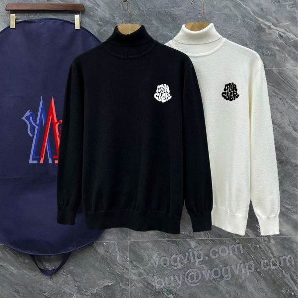 2024セレブ愛用の超人気商品 ニット 最大級ブランドコピー通販優良店 モンクレール MONCLER トップス 防寒 暖かい あったか セーター 2色可選