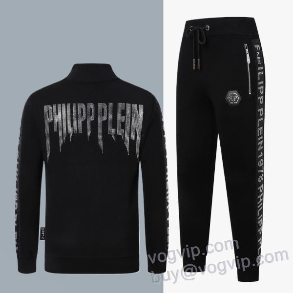 2024高評価 フィリッププレイン PHILIPP PLEIN業界高品質スーパーコピー 存在感のある 上下セット ハリのある ジャージセット