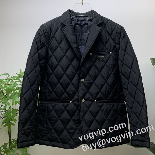 2024人気定番セール ブランド コピー 販売 プラダ PRADA ダウンジャケット 防寒機能ある ブルゾン 2色可選 柔らかな質感